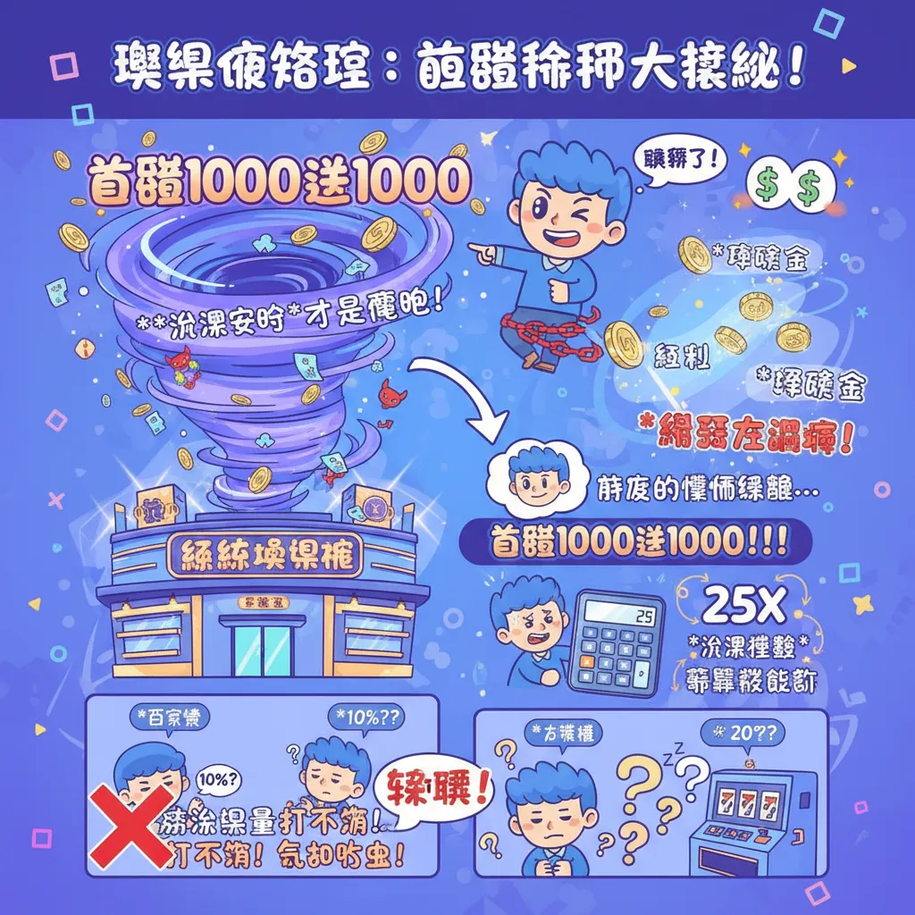 首儲1000送1000：破解流水要求與優惠活動攻略